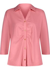 Dames Jerseyblouse met rimpeling voor flamingo Maat 42