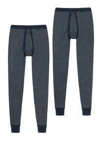 Schiesser Heren Lange onderbroek 'Feinripp' donkerblauw M