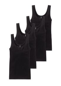 Schiesser Dames Top ' Cotton Essentials ' zwart S