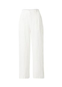 Gina Tricot Dames Bandplooibroek 'Denise' antraciet / natuurwit 34