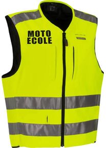 Bering C-Protect Air Moto-Ecole, colete airbag , cor: Amarelo Néon/Preto/Prateado , tamanho: XS/S
