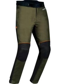 Bering Zephyr, textile pants waterproof , color: Black/Dark Green/Orange , size: XXL