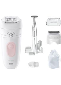 Braun Silk-épil 5 5-230 Wet & Dry Epilator - White & Flamingo, Pink