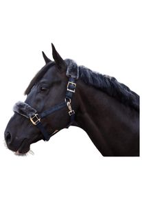 Bucas Halter Half Fur Show Line, Nylon Halter, with Faux Fur