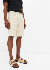 Miehet Joustavat farkkubermudat, Classic Fit, beige, 54, bonprix