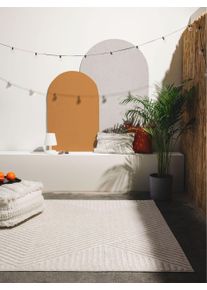 benuta Pop Tapis d'extérieur Mars Crème 80x150 cm - Tapis outdoor pour balcon, terrasse et jardin
