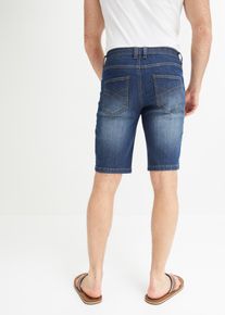 Stretch jeans bermuda regular fit - blauw - maat 40 - met katoen - bonprix