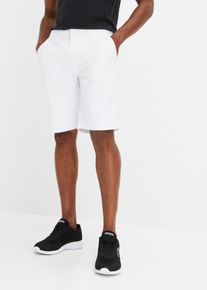 Chino bermuda van puur katoen regular fit - wit - maat 56 - 100% katoen - bonprix