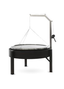 Gastrogrill Kurbel Schwenkgrill Schwenker Gastro Grillrost Edelstahl Profi XXL rund Holzkohlegrill Gastronomie Kupfer online Ricon