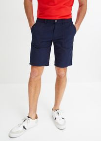 Bermuda mit Komfortbund Regular Fit, blau, Größe 60, 100% Baumwolle, bonprix
