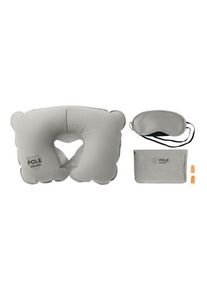 Objet publicitaire : Set oreiller, masque, bouchons | gris | Personnalisable avec votre logo