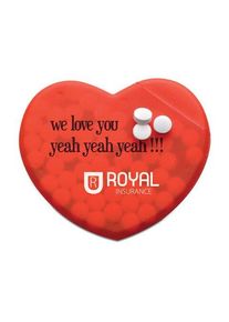 Objet publicitaire : Boite en forme de coeur | rouge | Personnalisable avec votre logo