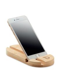 Objet publicitaire : Support tablette/smartphone | bois | Personnalisable avec votre logo
