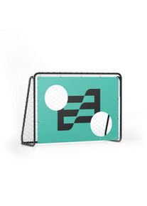 Goal wall with customized branding | 200 x 142 cm | Goal wall with football goal & goal net | Design your own photo goal wall & event equipment online