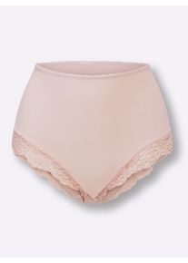 wäschepur Dames Tailleslip in poudre ,maat 38, Witt, 86% Polyamide, 14% Elastan