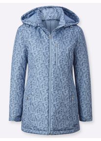 Damen Funktionsjacke mit abnehmbarer Kapuze in bleu-rauchblau ,Gr&ouml;&szlig;e 38, Witt, 100% Polyester. Wattierung: 100% Polyester