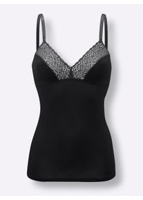 Speidel Dames Behahemd zonder beugel in zwart ,maat 38, Witt, 63% Viscose, 30% Polyamide, 7% Elastan. Kant: 63% Viscose, 30% Polyamide, 7% Elastan