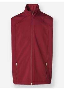 Herren Softshell-Weste in dunkelrot ,Größe 48, Witt, 94% Polyester, 6% Elasthan