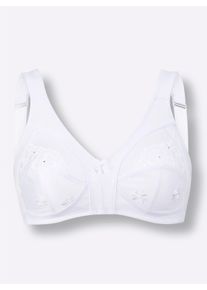 Sassa Mode Dames Steunbeha zonder beugel in wit ,maat 100B, Witt, 85% Polyester, 15% Elastan