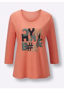 feel good Damen Shirt in papaya ,Gr&ouml;&szlig;e 36/38, Witt, 50% Baumwolle, 50% Modal