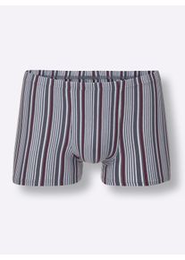 COMTE Heren Broek in grijs/bordeaux gestreept ,maat 5, Witt, 95% Katoen, 5% Elastan