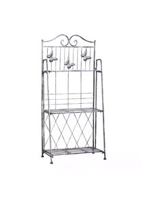 Outsunny 3-Tier Metal Folding Plant Stand Display Rack Bookshelf Unit Outdoor|Aosom Ireland