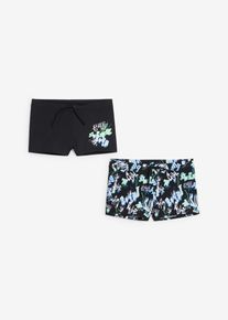 bonprix Bañador de niño (2 unidades) negro 164/170