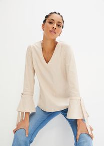 Tunika luomupuuvillasta, beige, 36, bonprix