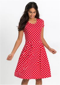 bonprix Női Dzs&ouml;rz&eacute; ruha viszk&oacute;z kever&eacute;kből, piros, 44