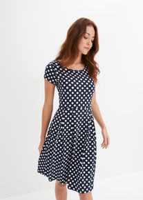 bonprix Női Dzsörzé ruha viszkóz keverékből, kék, 40