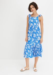 bonprix Femei Rochie midi cu imprimeu albastru 32/34