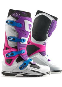Gaerne SG-22 LE S24, bottes , couleur: Mauve/Blanc/Fuchsia , taille: 43 EU