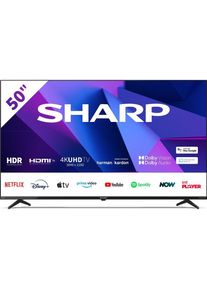 50" Sharp 4T-C50FN2IL2AB Smart 4K Ultra HD HDR LED TV with Google Assistant, Black