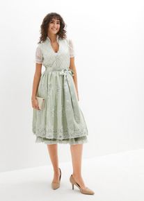 Dirndl-mekko ja esiliina (2-os. setti), vihre&auml;, 52, bonprix