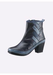 Gemini Dames Laarsje in marine ,maat 40, Witt, 100% Glad leer