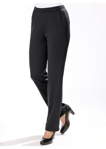 Dames Jerseybroek van wintermateriaal in zwart ,maat 40, WITT, 100% Polyester