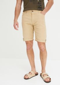 Miehet Tampilliset bermudashortsit pellavasekoitteesta, Regular Fit, beige, 64, bonprix
