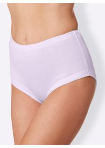 wäschepur Damen Taillenslip in 2x weiß + hellrosé + zartmint + flieder ,Größe 46, Witt, 100% Baumwolle
