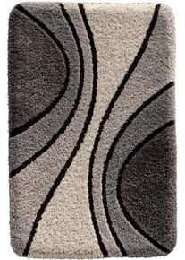 Hagemann unisex Rohož do kúpeľne sivá veľkosť 50 x 50 cm - Predložka k toalete s výrezom