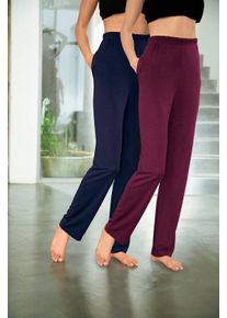 feel good Dames Broeken marine + bordeaux Maat 24/25