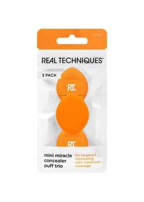 Real Techniques Sponge Sets Mini Miracle Concealer Puff Trio Makeup sponges Women