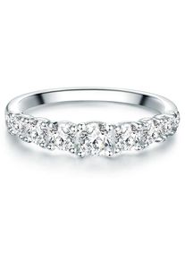 Trilani Ring Damen silber / transparent Größe 61