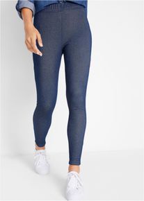 bonprix Legginsy termoaktywne w optyce dżinsowych niebieski 36/38
