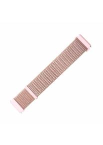 FIXED Nylon Strap for Smartwatch Universal 20mm RoseGold