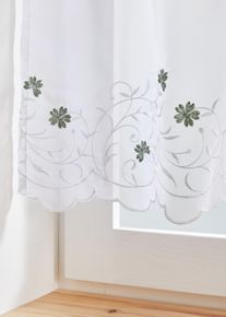 Salusiini kierr&auml;tetyll&auml; polyesterill&auml;, valkoinen, K/L: 30/90 cm, bonprix