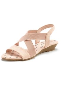 Vivance Dames sandaaltjes in roze ,maat 35, Witt, 100% Elastan