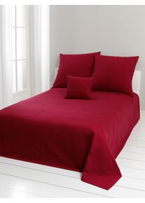 unisex Sprei in bordeaux ,maat 140 x 210 cm, Witt, 100% Katoen