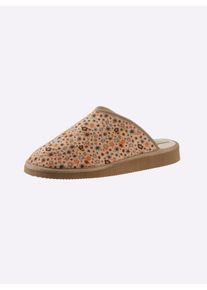 Damen Hausschuh in beige ,Größe 38, WITT, 100% Textil
