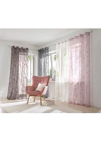 HEINE HOME unisex Dekoratívna záclona hnedofialová veľkosť 175 x 140 cm