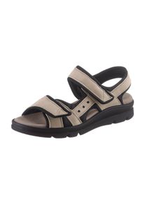 Aco Dames Sandalen in beige ,maat 38, Witt, 100% Nubuckleer